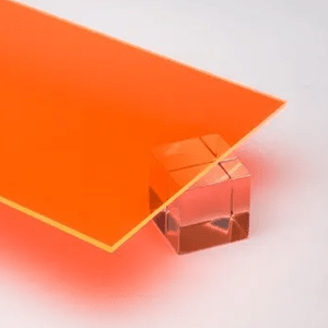Transparent Orange Plexiglass