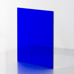 Thick Transparent Blue Plexiglass