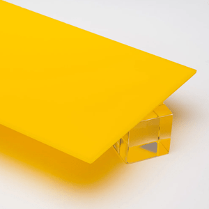 Thick Transparent Yellow Plexiglass